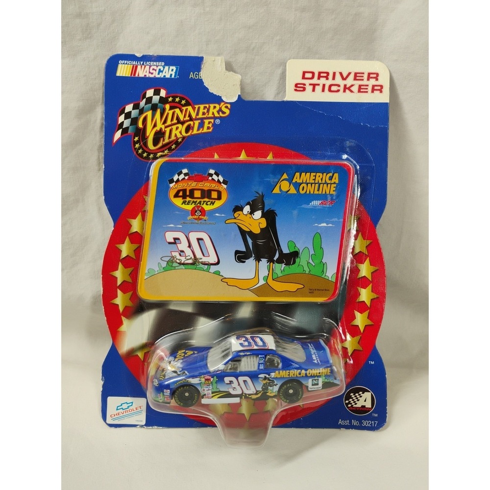 2002 NASCAR Winners Circle Jeff Green #30 Driver Sticker 1:64 Looney Tunes Daffy